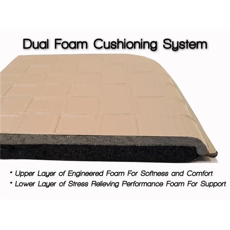 Con-Tact Brand Con-Tact Brand 03F-CFM012-04 Dual Foam Anti-Fatigue Mat; Basketweave Beige 03F-CFM012-04